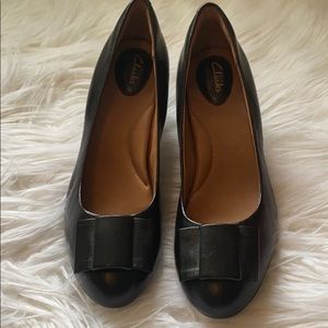 Clarks Artisan Black Pumps